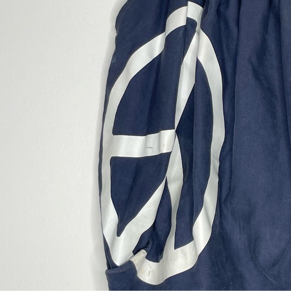 Peace Love World Blue & White “I am Peace” “I am love” peace sign shoulder bag - Picture 12 of 16